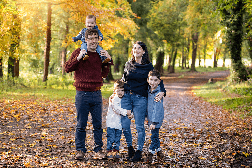 Outdoor family photoshoot in Killarney
